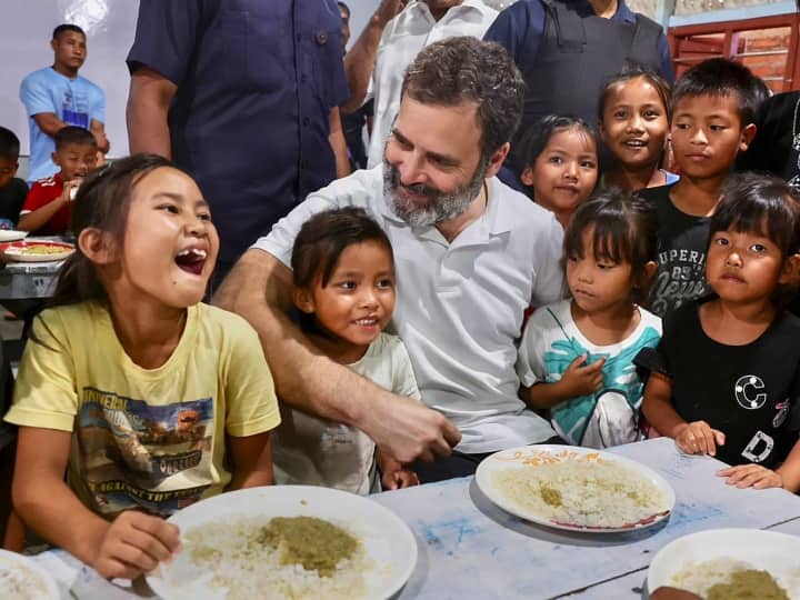 Rahul Gandhi meets victims of violence in Manipur, see photos