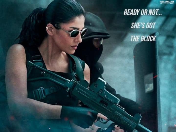 Nayantara seen in full on action avatar in new poster of 'Jawaan'