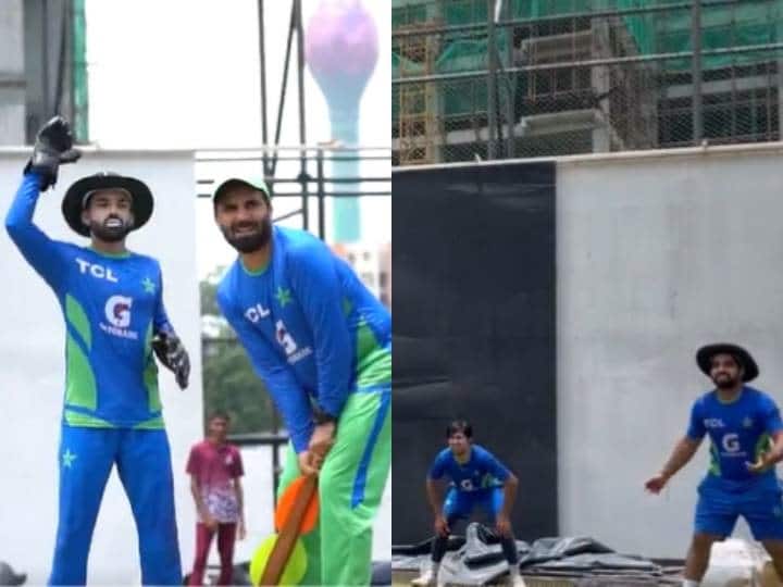 Babar Sena is practicing fielding vigorously before the match against Sri Lanka, video surfaced