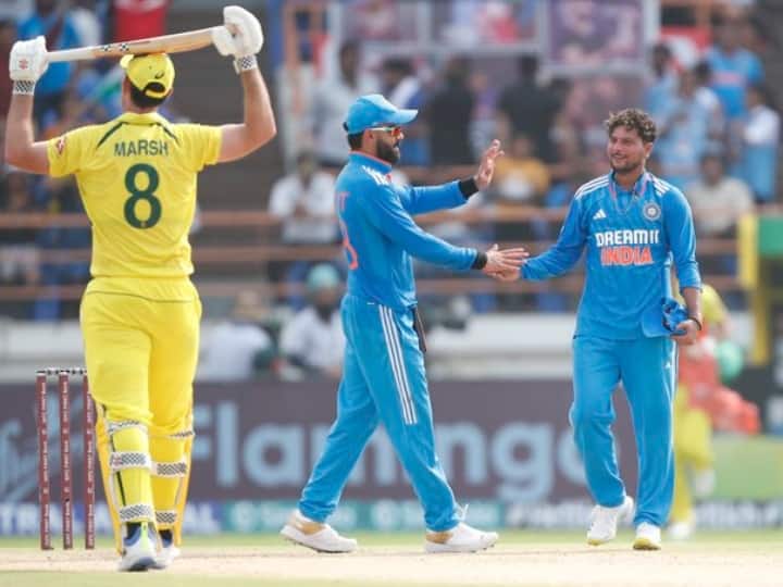 IND vs AUS: Mitchell Marsh missed a century, Kuldeep Yadav caught the Australian all-rounder in his net.