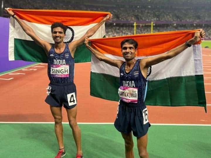 India won two medals in 10 thousand meter race, Karthik and Gulveer created history.