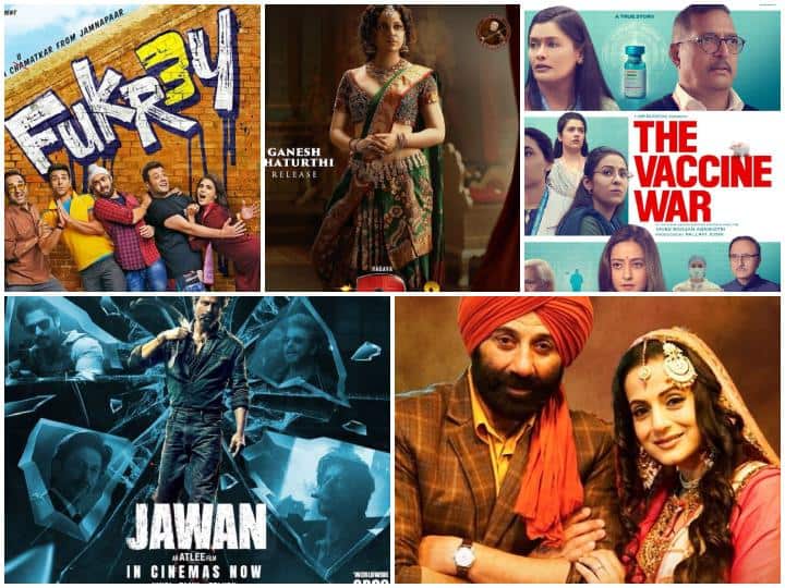 Know Thursday's collection from 'Fukrey 3' 'The Vaccine War' 'Chandramukhi 2' to 'Jawaan' and 'Gadar 2'