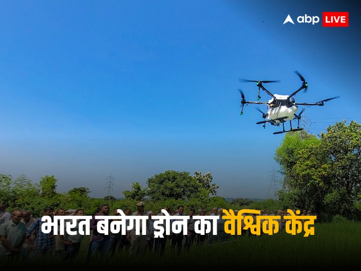 The world is watching India's strength, drone show at Hindon airbase, Defense Minister Rajnath Singh present.