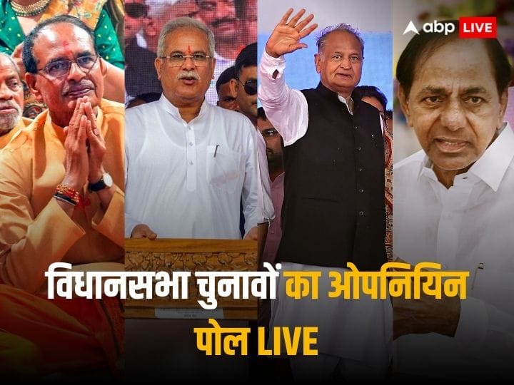 ABP CVoter Opinion Polls 2023 Live: Opinion poll of five states, where will whose government be formed?