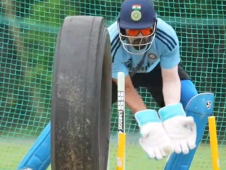 Before the World Cup, KL Rahul made special preparation for wicketkeeping, practiced with 'tyre'