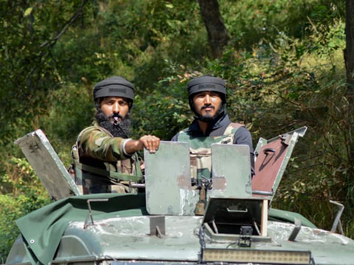 Encounter between security forces and terrorists begins in Kulgam, Jammu and Kashmir.