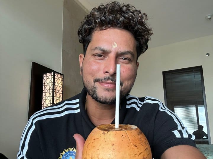 Kuldeep Yadav shared photo with coconut water, social media users read why he trolled