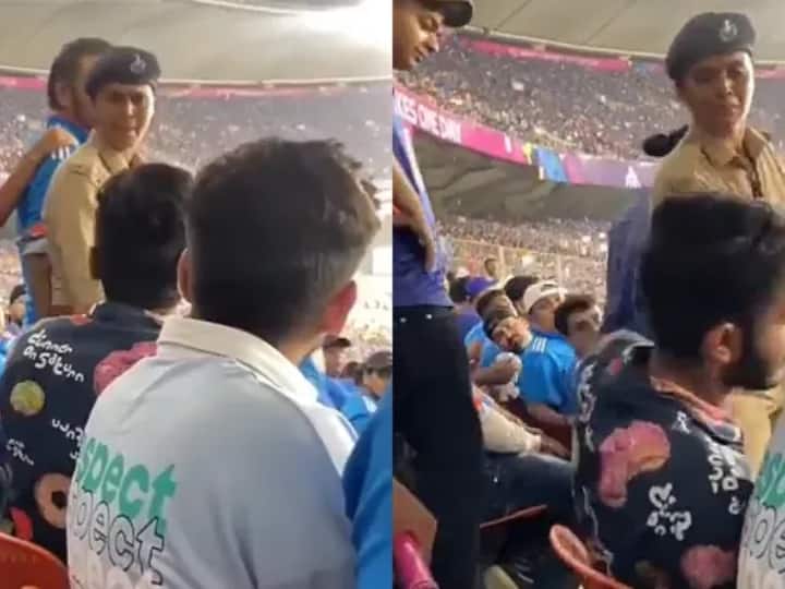 Watch: Police and fans clash in the stadium during India-Pakistan match, video goes viral on social media