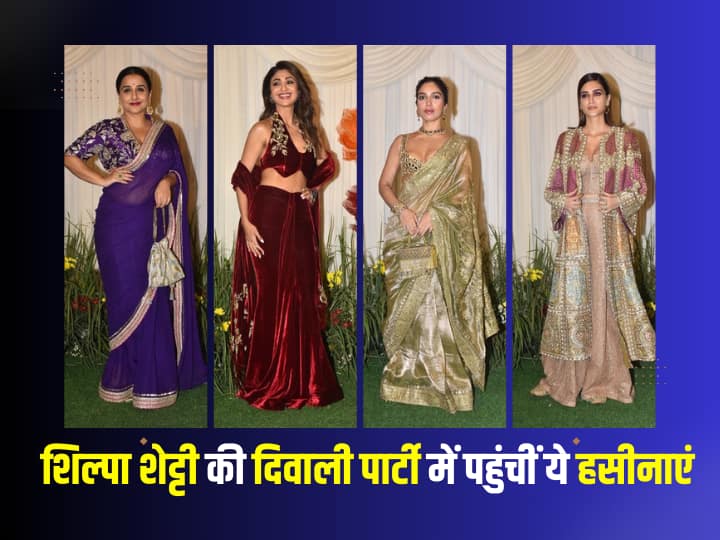 Diwali party was seen at Shilpa Shetty's house, these beauties arrived dressed up, see pictures here