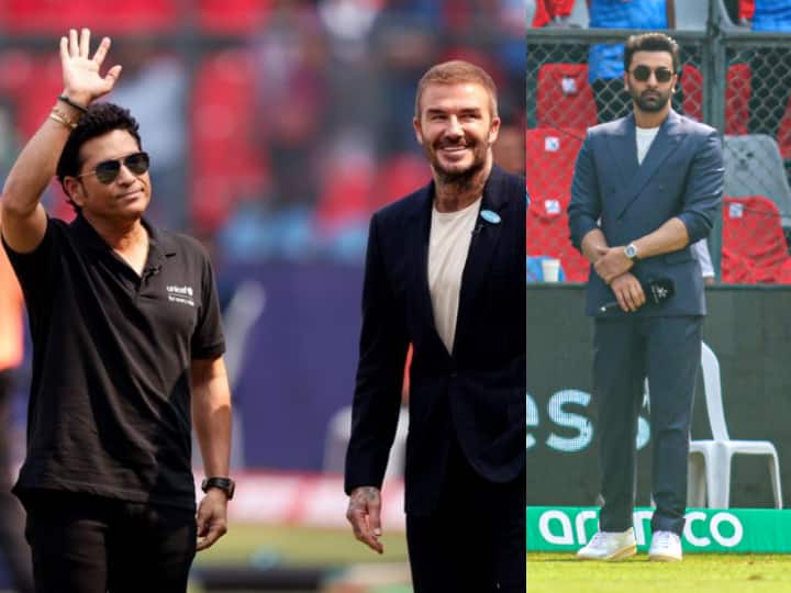 IND vs NZ: From David Beckham to Ranbir Kapoor;  These celebrities came to watch India-New Zealand semi-final...