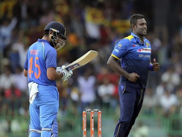 IND vs SL: Rohit Sharma's bat does not work in front of Angelo Mathews, you will be shocked to see the figures