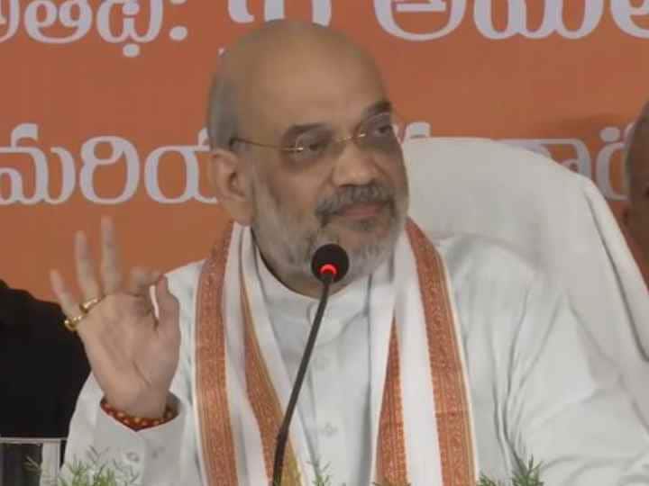 Insurance, laptop, gas cylinder will be available free... Amit Shah released the manifesto of Telangana