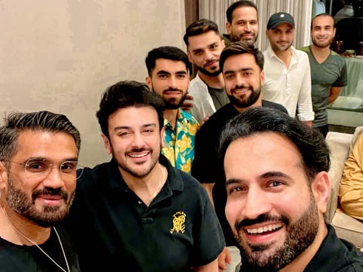 Party for Afghanistan team at Irfan Pathan's house, Sunil Shetty and Adnan Sami also reached