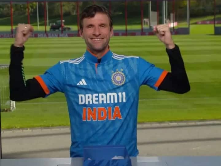 World Cup 2023: Thomas Muller became a fan of Team India, supported by wearing the jersey;  watch video