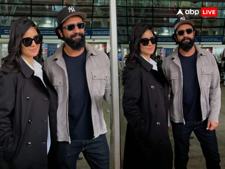 Lovebirds Vicky-Katrina spotted at the airport holding each other's hands, the actress was seen in a stylish look