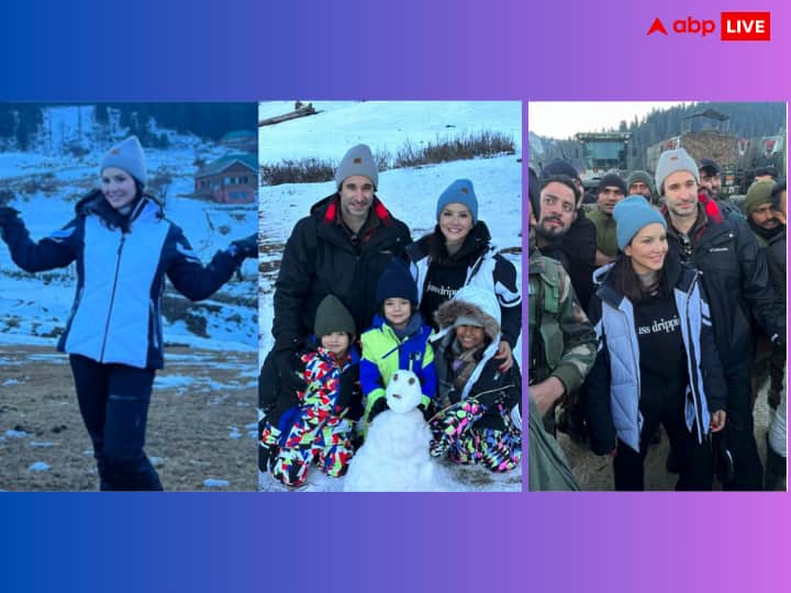 Sunny Leone is celebrating New Year in Kashmir with family, the actress shared video with children