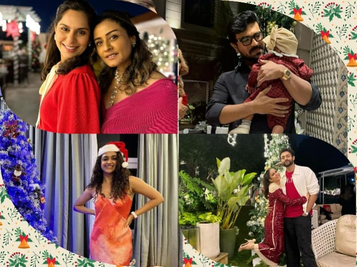 Varun and Lavanya gave cozy poses on Christmas... then Ram Charan was seen showering love on his daughter, see pictures