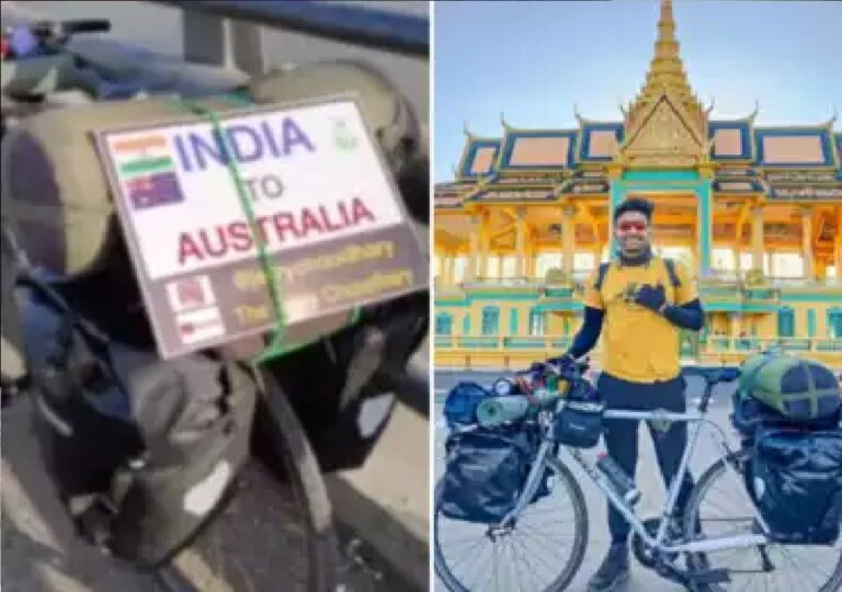 यह भारतीय युवक साइकिल से तंय करेगा आस्ट्रेलिया तक का सफर