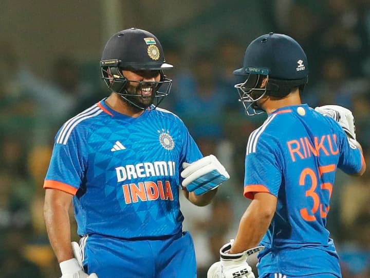 Afghanistan blown away by Rohit's storm, scored fifth century in T20I, Rinku also played a brilliant innings