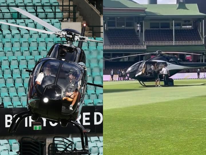 David Warner entered the match by helicopter on the field, watch interesting video