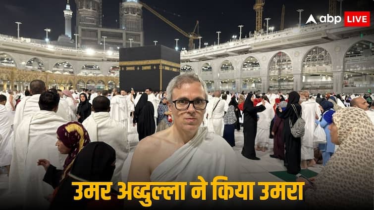 Farooq and Omar Abdullah performed Umrah in Mecca, prayed by touching Kaaba Sharif, see pictures