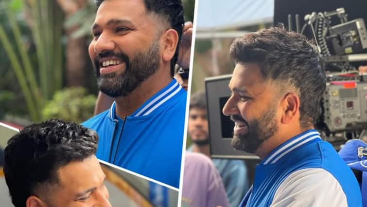 Have you seen Rohit Sharma's new hairstyle?  It is going viral on social media