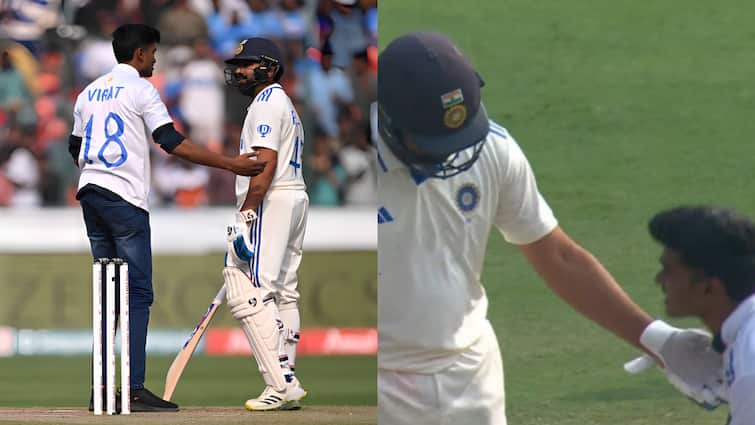 Rohit Sharma's madness seen in Hyderabad, fan took hitman's 'blessings' in live match
