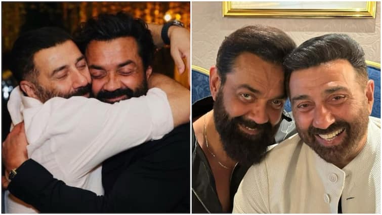 Sunny Deol showered love on Bobby Deol's birthday, shared pictures of him hugging his younger brother and wrote - 'My life.'
