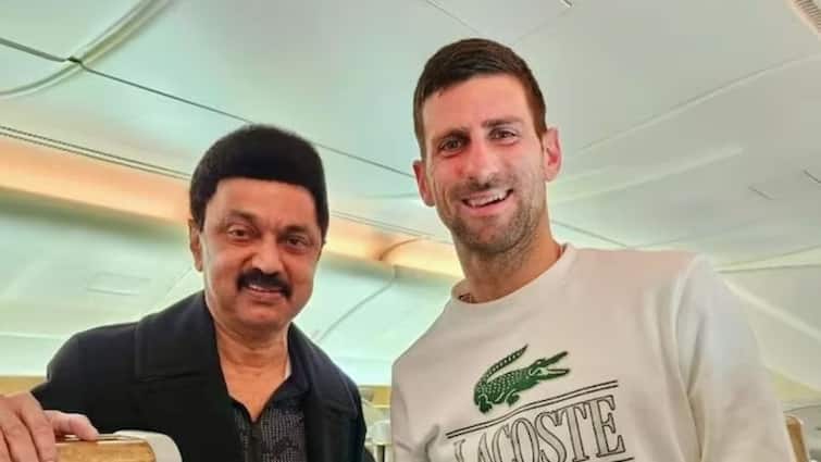Tamil Nadu Chief Minister MK Stalin met Novak Djokovic in flight, photo went viral on social media
