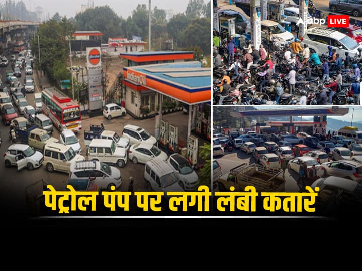 Why were there long queues at petrol pumps amid the protests by truck drivers?  what are people saying