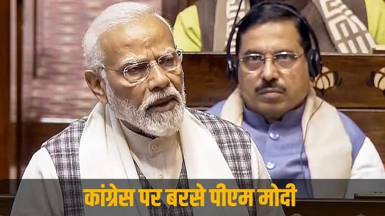 'Congress is working to divide the country', PM Modi lashed out in Rajya Sabha, said to Kharge - You have made up for the lack of entertainment.