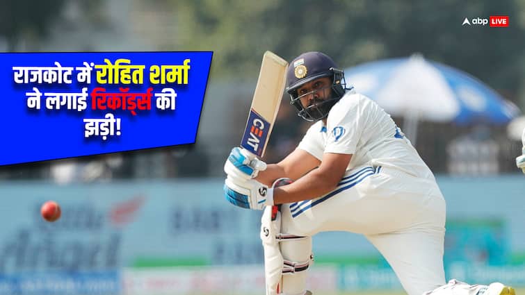 IND vs ENG: Rohit Sharma created a series of records by scoring a century against England in Rajkot,
