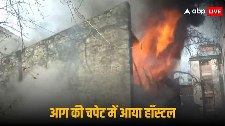 J&K: Fire broke out in Srinagar's MLA hostel, smoke billowed amidst the commotion, watch VIDEO