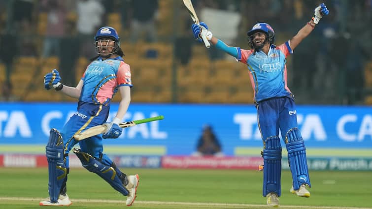 Mumbai Indians defeated Delhi Capitals thanks to a six on the last ball.