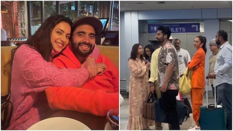 Rakul Preet and Jackky Bhagnani reached Goa for marriage, bride and groom spotted at airport with family