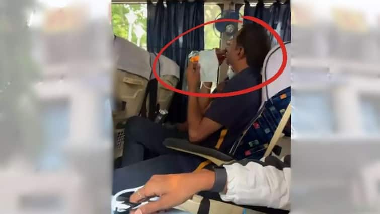 Shameful act of Indian cricket coach, caught drinking in front of camera;  Video went viral