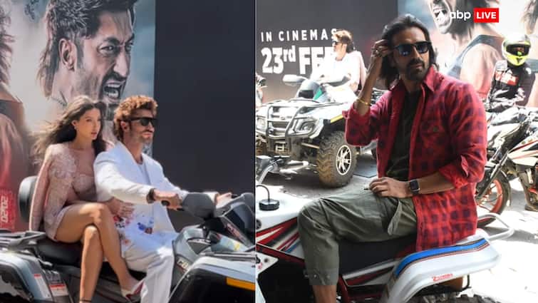 Vidyut Jammwal took a dashing entry with Nora Fatehi... while Arjun Rampal showed swag in a cool look.