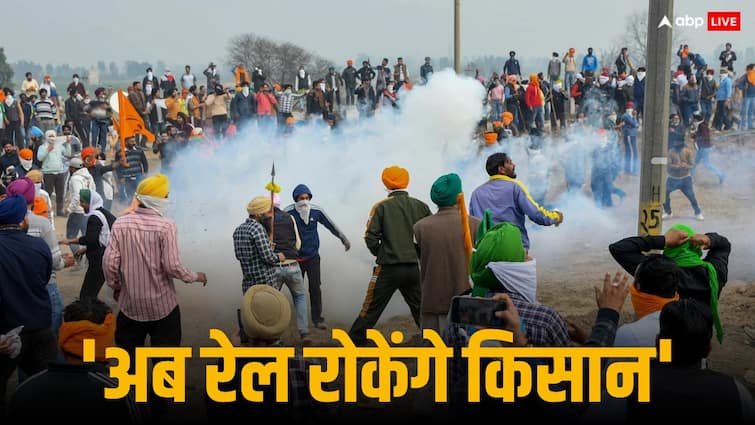When tear gas shells were fired on farmers in Delhi, angry farmers announced, 'Railway traffic jam in Punjab tomorrow'